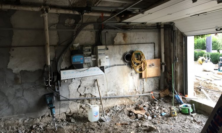 Réhabilitation et transformation complète d'un garage en salon à Vanzy 